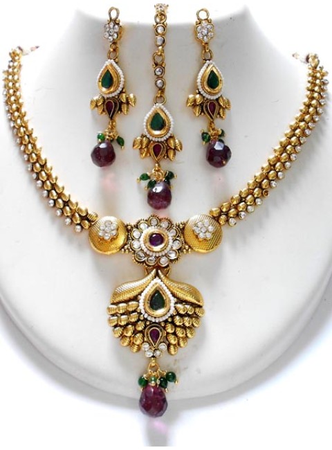 Polki Necklace Set